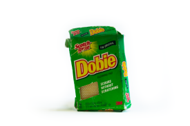 Scotch-Brite Dobie cleaning pad. Project of CDS Graduating Student Sarah Holtz. Photo by Del Agnew.